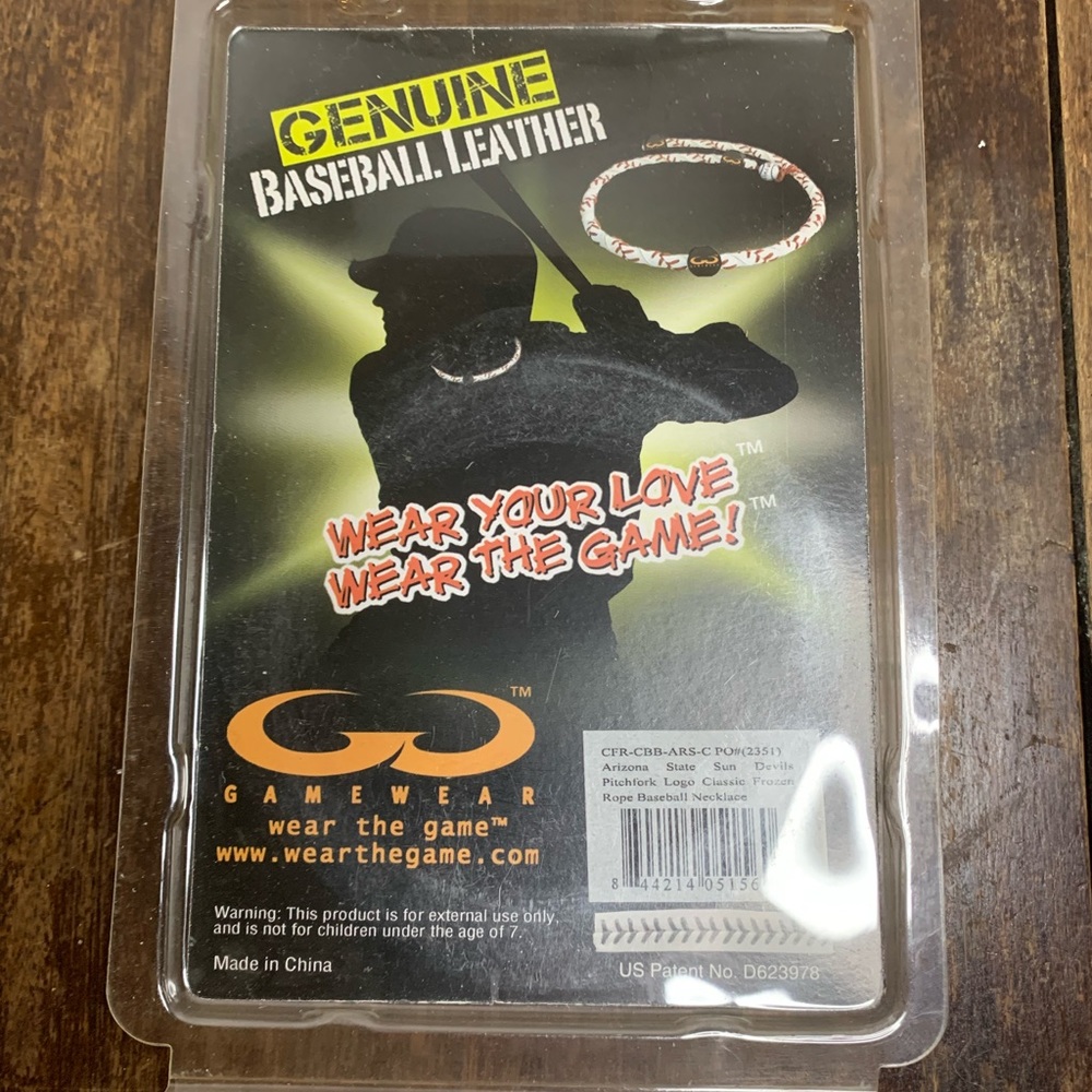 Genuine Baseball Frozen Rope Necklace